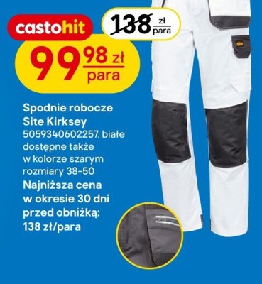 Spodnie robocze Site Kirksey promocja w Castorama