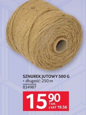 Sznurek jutowy 500 g Selgros promocja w Selgros