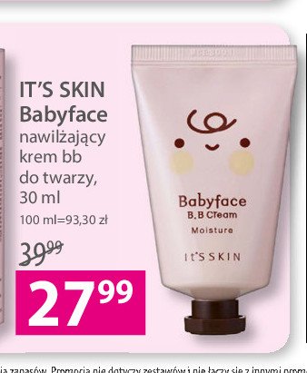 Krem bb babyface moisture It's skin promocje