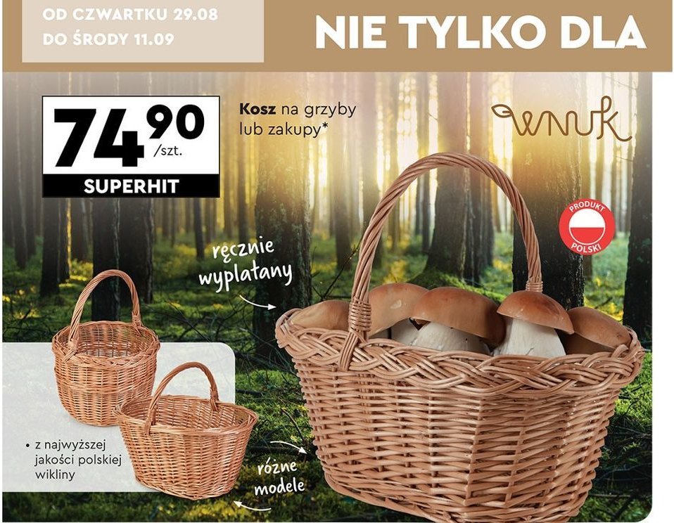 Kosz na zakupy Wnuk promocja