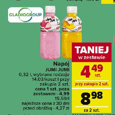 Napój mango Jumi jumi promocja w Carrefour Market