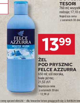 Żel do kąpieli sea salts Felce azzurra promocja