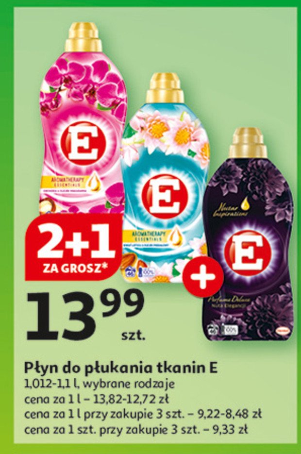 Płyn do płukania modowy szyk E perfume deluxe promocja w Auchan