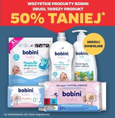 Produkty Bobini drugi, tańszy produkt 50% taniej promocja w Netto
