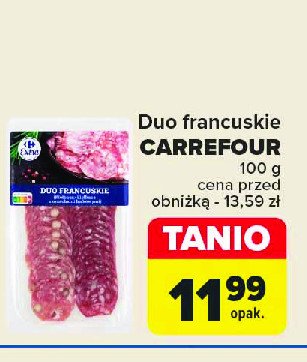 Duo francuskie Carrefour extra promocja