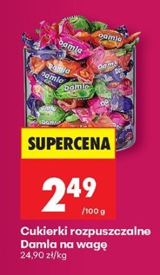 Cukierki rozpuszczalne Damla na wagę promocja w Biedronka