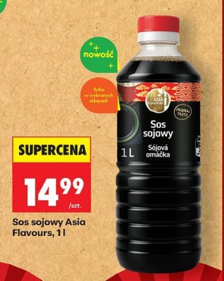 Sos sojowy Asia Flavours 1 l promocja w Biedronka
