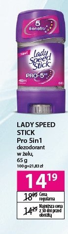 Dezodorant Lady speed stick promocja