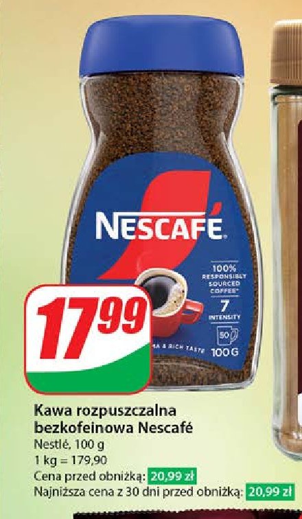 Kawa NESCAFE CLASSIC BEZKOFEINOWA promocja w Dino