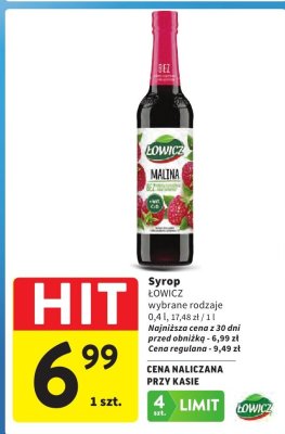 Syrop wybrane rodzaje promocja w Intermarche