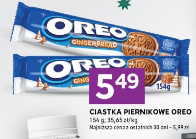 Ciastka piernikowe Oreo gingerbread promocja w Stokrotka