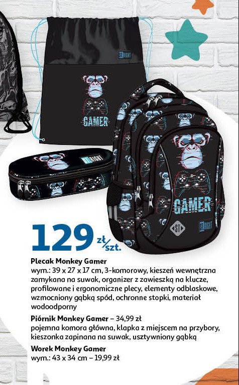 Plecak monkey gamer promocja