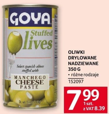 Oliwki drylowane nadziewane różne rodzaje 350 g Selgros promocja w Selgros