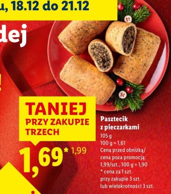 Pasztecik z pieczarkami promocja w Lidl