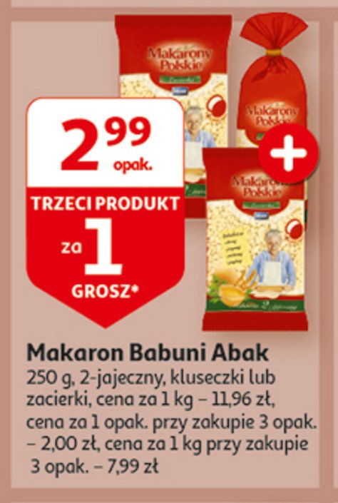 Makaron kluseczki babuni 2-jajeczny ABAK promocja