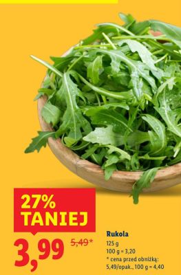 Rukola promocja w Lidl