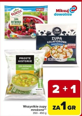 Zupy mrożone różne rodzaje promocja w Carrefour Market