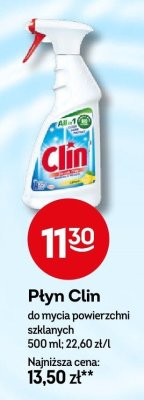 Płyn Clin do mycia powierzchni szklanych promocja w Żabka