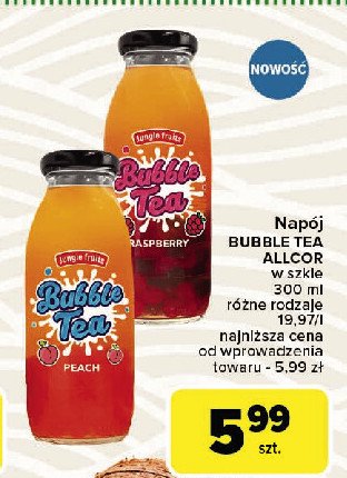 Napój bubble tea peach Jungle fruits promocja