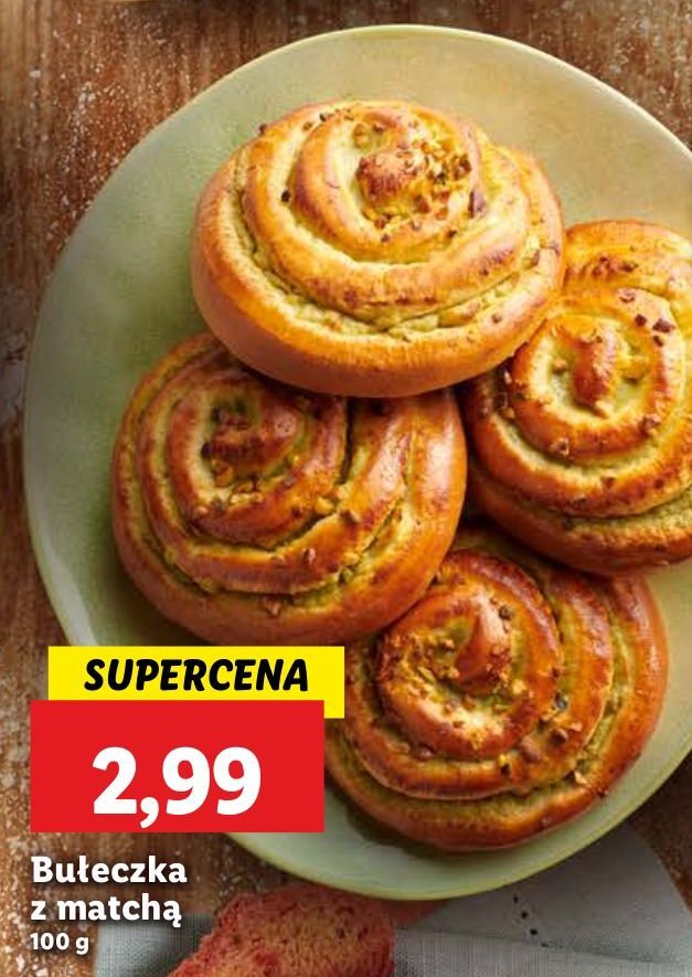 Bułeczka z matchą promocja w Lidl