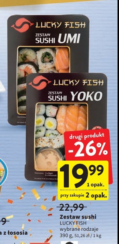 Zestaw sushi yoko Lucky fish promocja