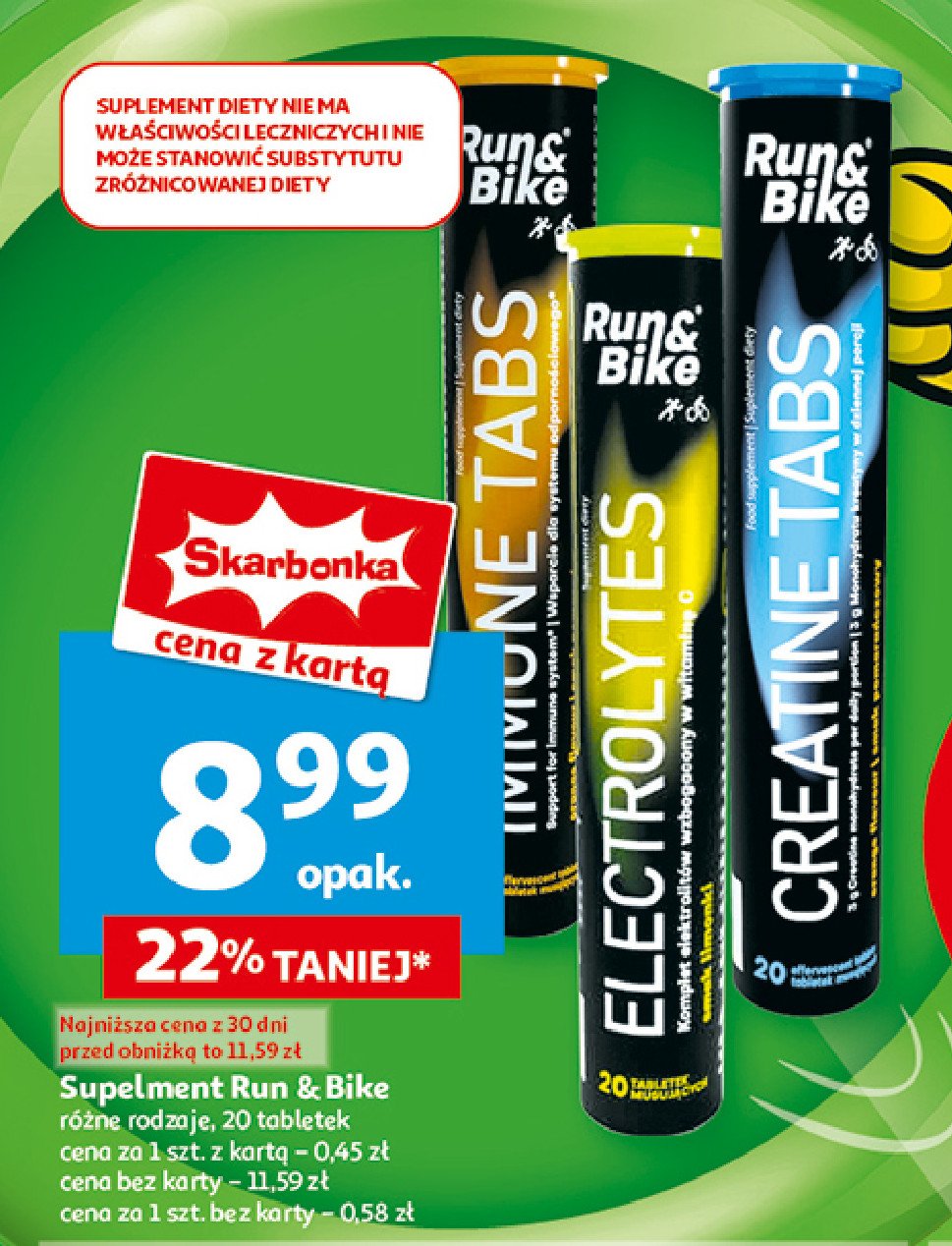 Suplement immone Run & bike promocja w Auchan