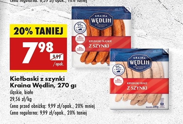 Kiełbaski śląskie z szynki Kraina wędlin promocja