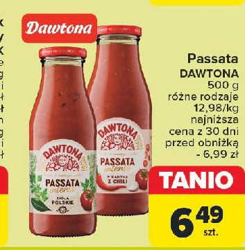 Passata intense pikantna z chili Dawtona promocja