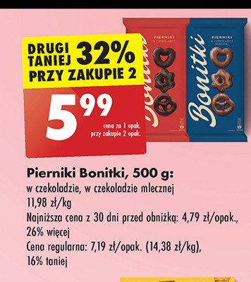 Pierniki w czekoladzie mlecznej Bonitki promocja