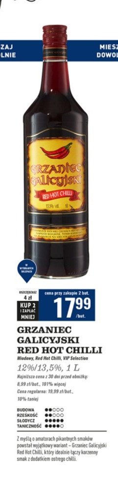 Nap贸j red hot chilli Grzaniec galicyjski promocja