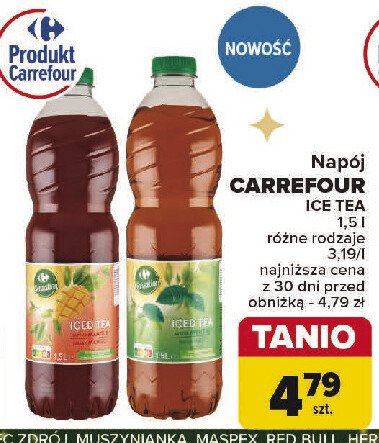 Ice tea brzoskwiniowa Carrefour promocja