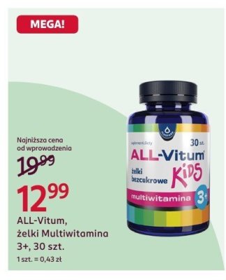 Żelki Multiwitamina 3+ 30 szt. promocja w Rossmann