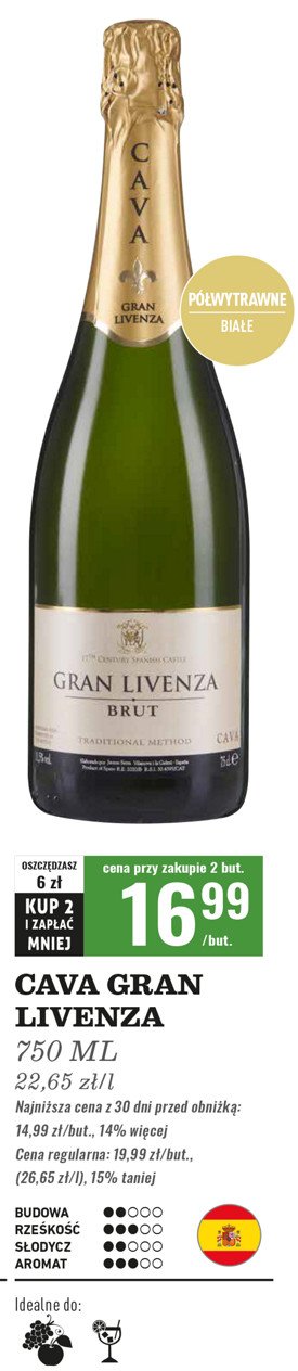 Wino Gran livenza brut promocja