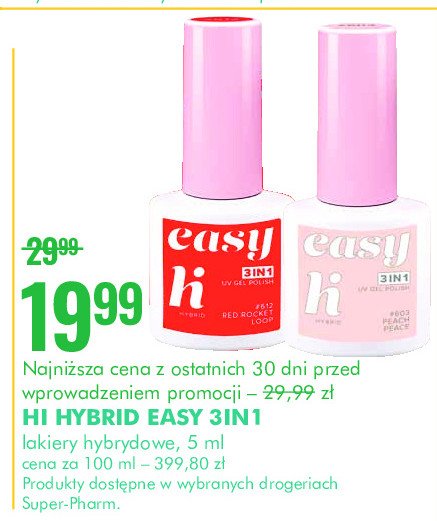 Lakier hybrydowy Hi hybrid promocja