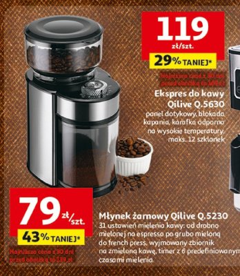 Ekspres do kawy Qilive Q.5630 promocja w Auchan