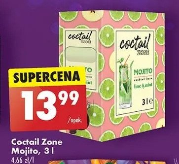 Napój mojito COCTAIL ZONE promocja