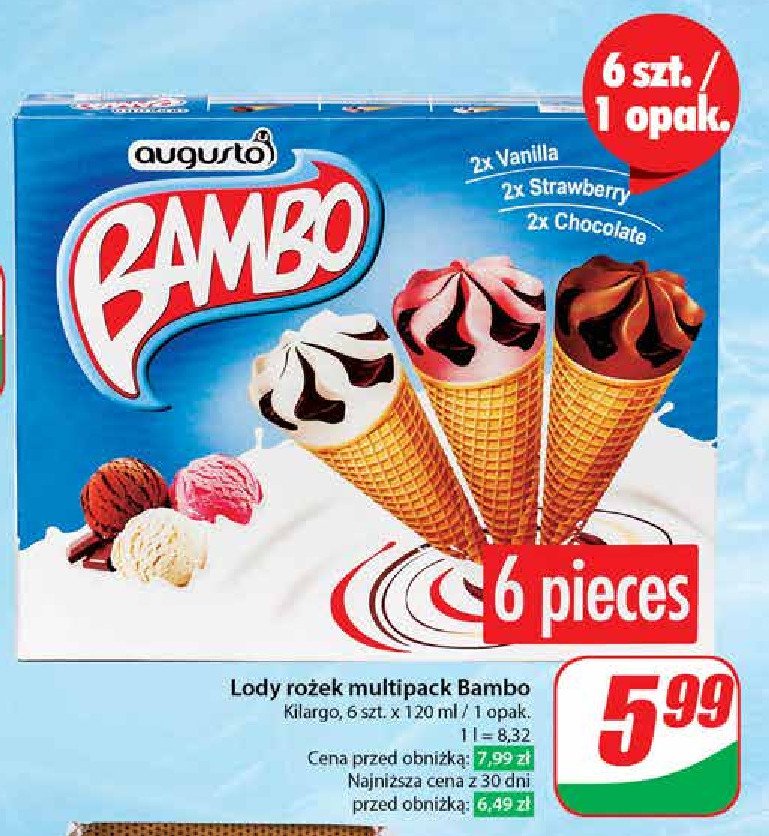 Lody Augusto bambo promocja