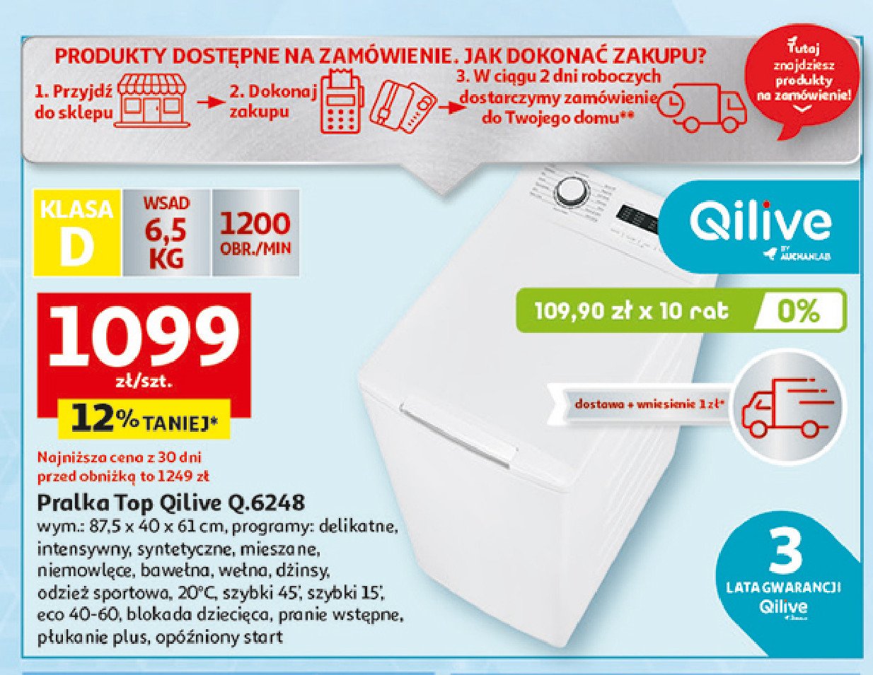 Pralka top q.6248 Qilive promocja