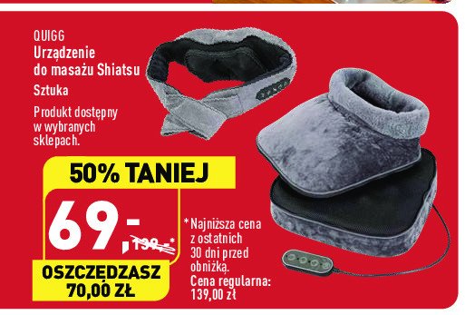 Poduszka do masa偶u shiatsu Quigg promocja