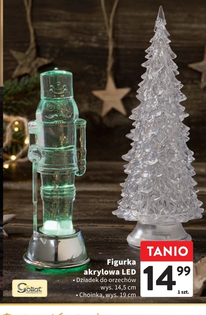 Figurka akrylowa led dziadek do orzech贸w 14.5 cm Goliat promocja
