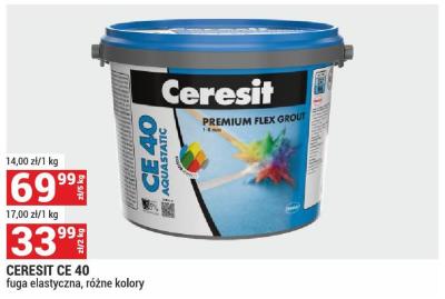 Fuga CERESIT CE 40 fuga elastyczna, różne kolory promocja w Merkury Market