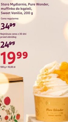 Muffinka do kąpieli Pure Wonder, Sweet Vanilla promocja w Rossmann