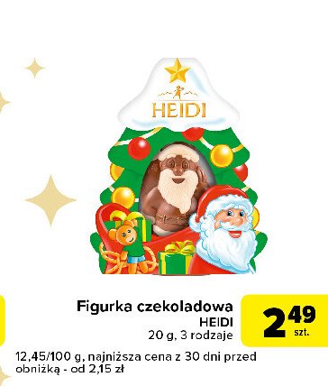 Mikołaj z czekolady Heidi promocja