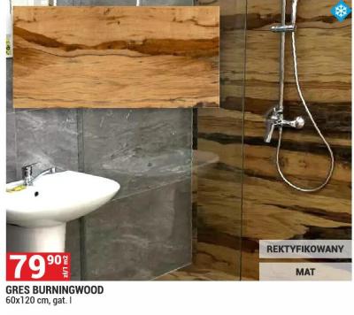 Gres BURNINGWOOD 60x120 cm, gat. I promocja w Merkury Market