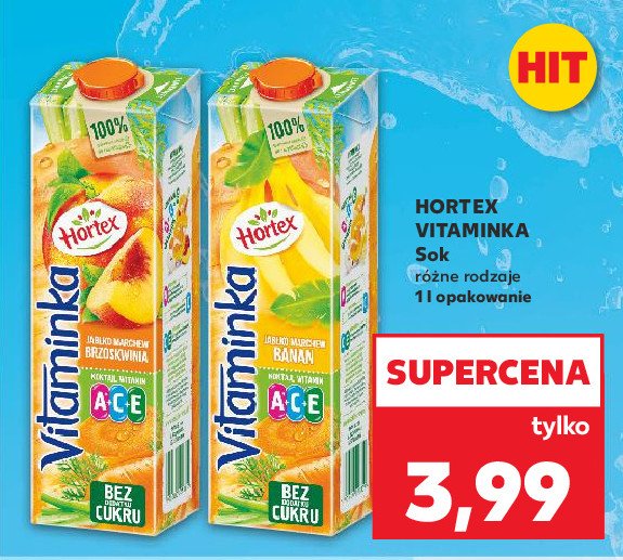 Sok marchew-jabłko-banan Hortex promocja w Kaufland