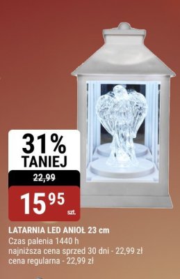 Latarnia LED anioł 23 cm promocja w bi1