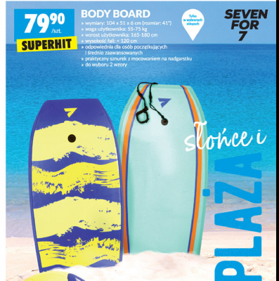 Deska do bodyboardingu promocja