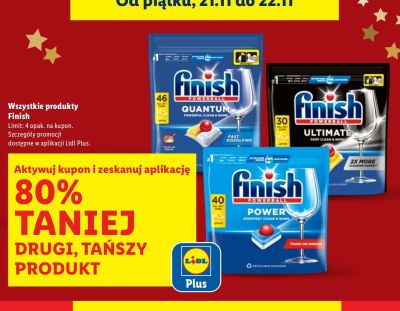 Tabletki do zmywarki Finish Ultimate promocja w Lidl