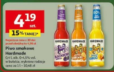Piwo smakowe Hardmade promocja w Auchan