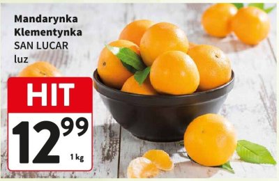 Mandarynka Klementynka SAN LUCAR luz promocja w Intermarche